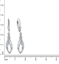 Ohrhänger Silber Zirkonia weiß - Avrum