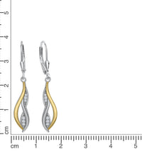 Ohrhänger Silber Zirkonia weiß - Avrum