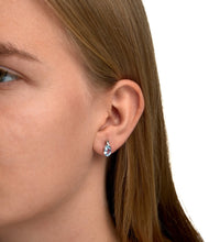 Ohrringe Silber 925 rhodiniert mit Blautopas (beh.) 8x5mm - Avrum