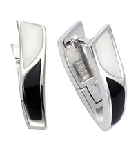 Klappcreolen 925 Sterling Silber Lack - Avrum