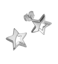 Ohrstecker 925 Sterling Silber Stern Zirkonia - Avrum
