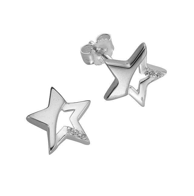 Ohrstecker 925 Sterling Silber Stern Zirkonia - Avrum