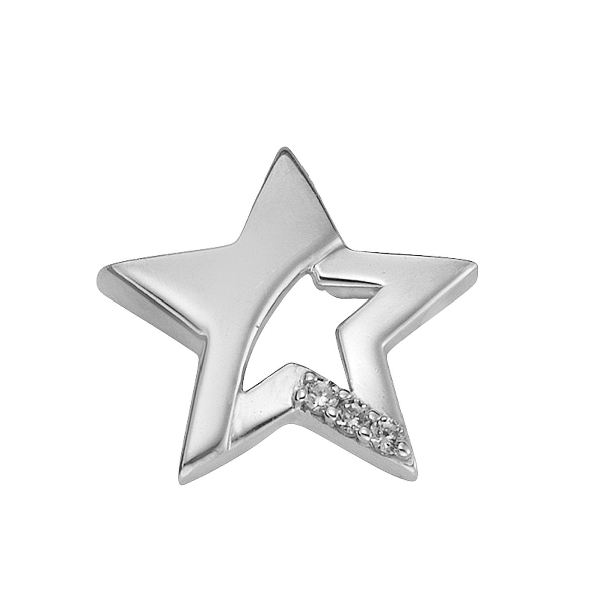 Anhänger 925 Sterling Silber Stern Zirkonia - Avrum