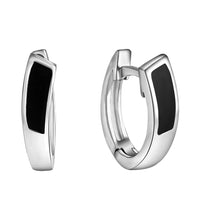 Klappcreolen 925 - Sterling Silber rhodiniert - Avrum