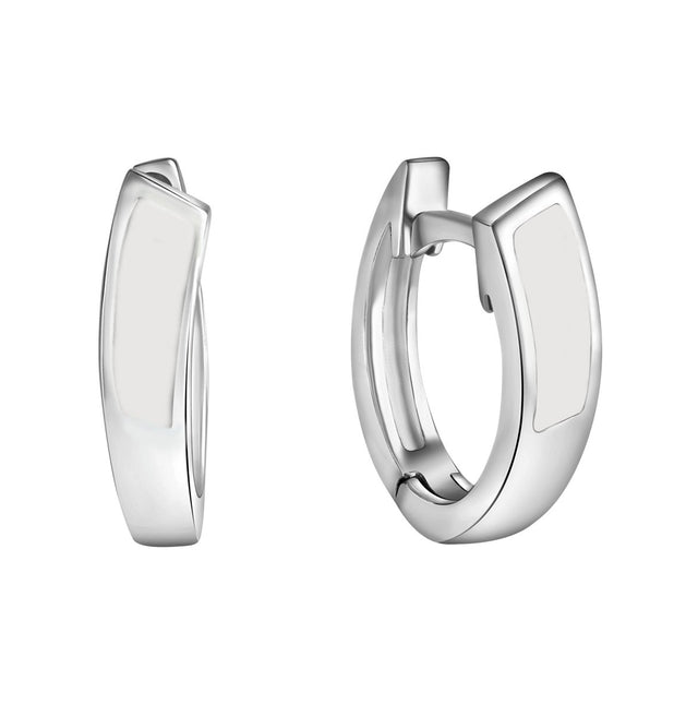 Klappcreolen 925 - Sterling Silber rhodiniert - Avrum