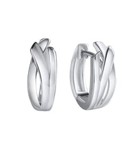 Klappcreolen 925 - Sterling Silber rhodiniert - Avrum