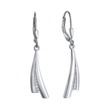 Ohrhänger 925 - Sterling Silber rhodiniert Zirkonia - Avrum