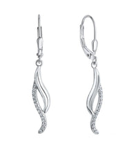 Ohrhänger 925 - Sterling Silber rhodiniert Zirkonia - Avrum