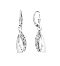 Ohrhänger 925 - Sterling Silber rhodiniert Zirkonia - Avrum