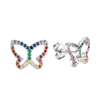 Ohrstecker 925 - Sterling Silber rhodiniert Kristalle - Avrum