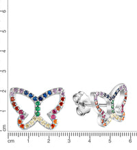 Ohrstecker 925 - Sterling Silber rhodiniert Kristalle - Avrum