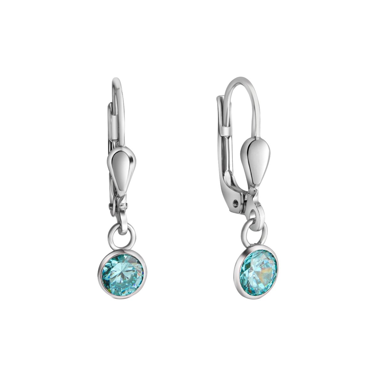 Ohrhänger 925 - Sterling Silber rhodiniert Zirkonia - Avrum