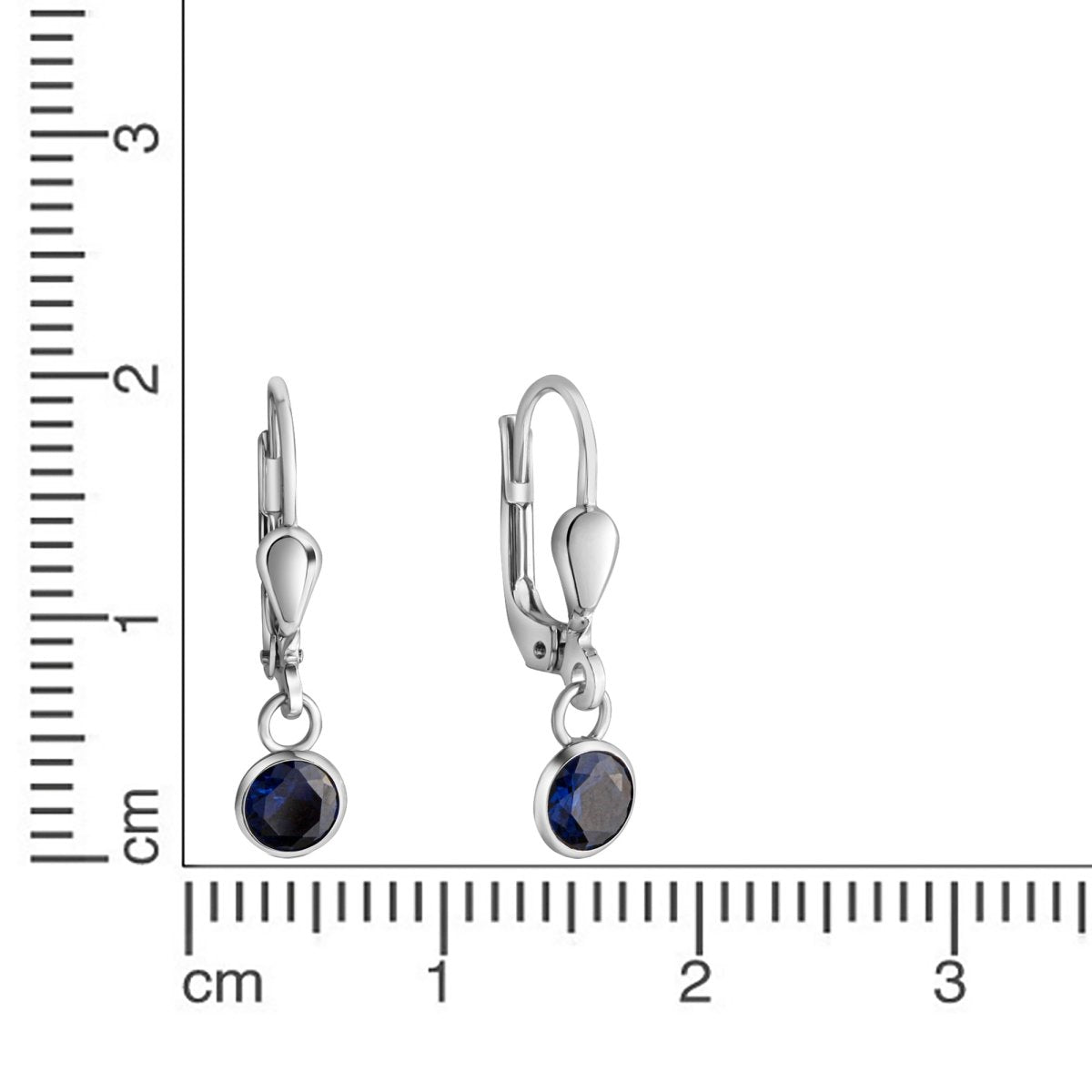 Ohrhänger 925 - Sterling Silber rhodiniert Zirkonia - Avrum