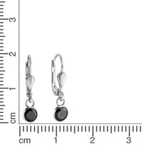 Ohrhänger 925 - Sterling Silber rhodiniert Zirkonia - Avrum