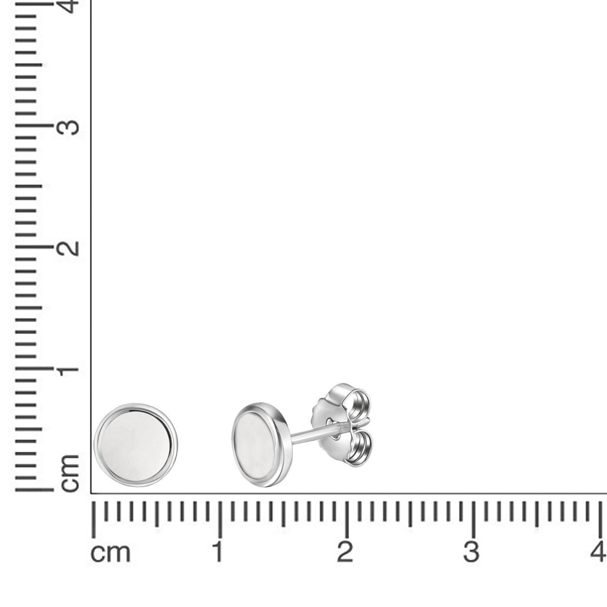 Ohrstecker 925 - Sterling Silber rhodiniert - Avrum