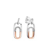 Ohrhänger 925 - Sterling Silber rhodiniert (teil) Zirkonia - Avrum