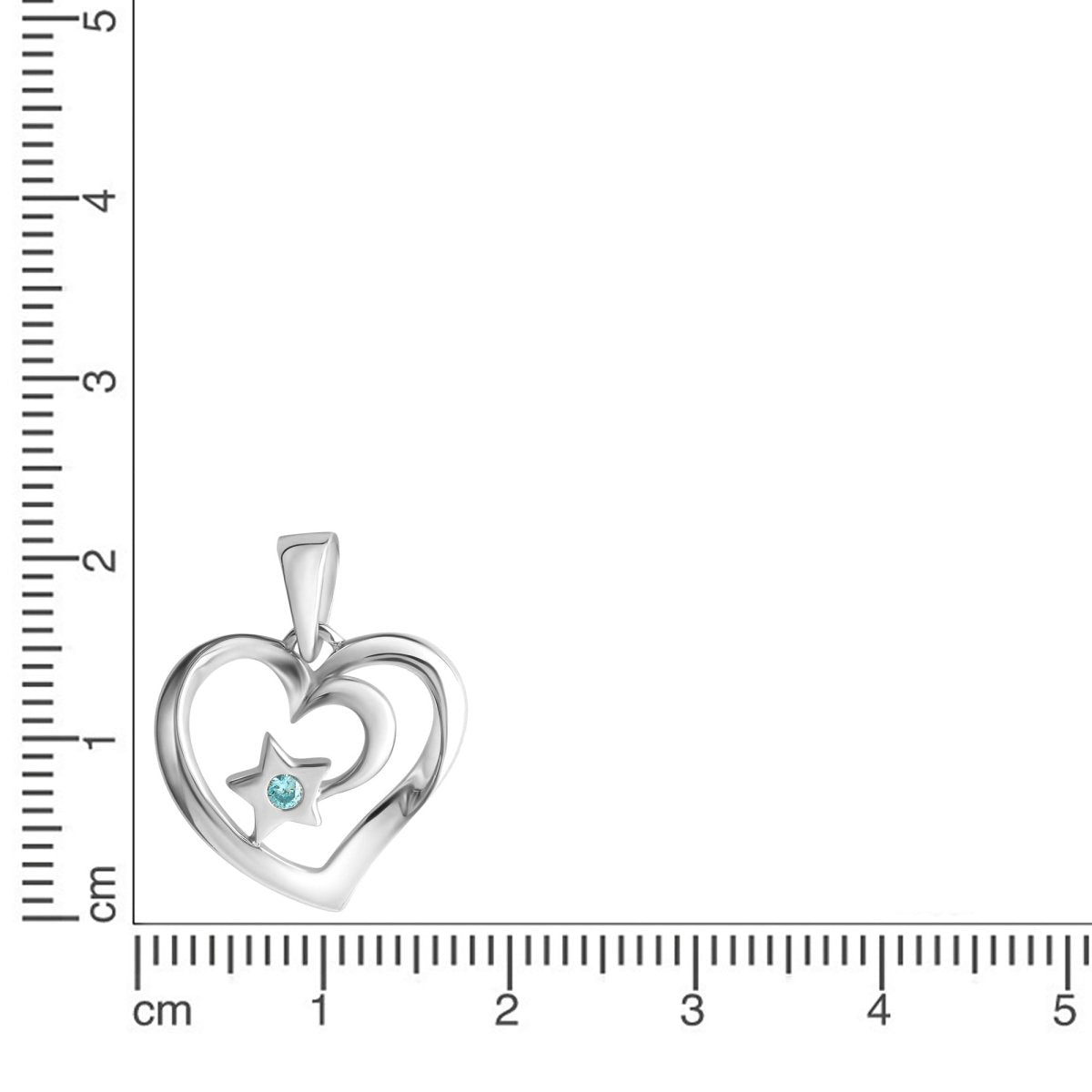 Anhänger 925 - Sterling Silber rhodiniert Zirkonia - Avrum