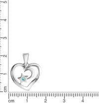Anhänger 925 - Sterling Silber rhodiniert Zirkonia - Avrum