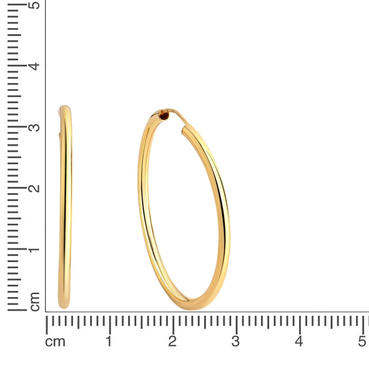 Creolen 925 Silber rhodiniert 3,0cm - Avrum