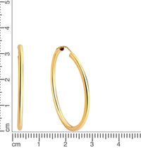 Creolen 925 Silber rhodiniert 3,0cm - Avrum