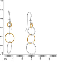 Ohrhaken 925 Silber Ringe rhodiniert - Avrum