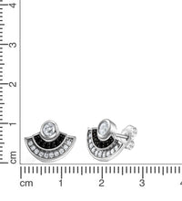 Ohrstecker 925 - Sterling Silber rhodiniert Zirkonia - Avrum