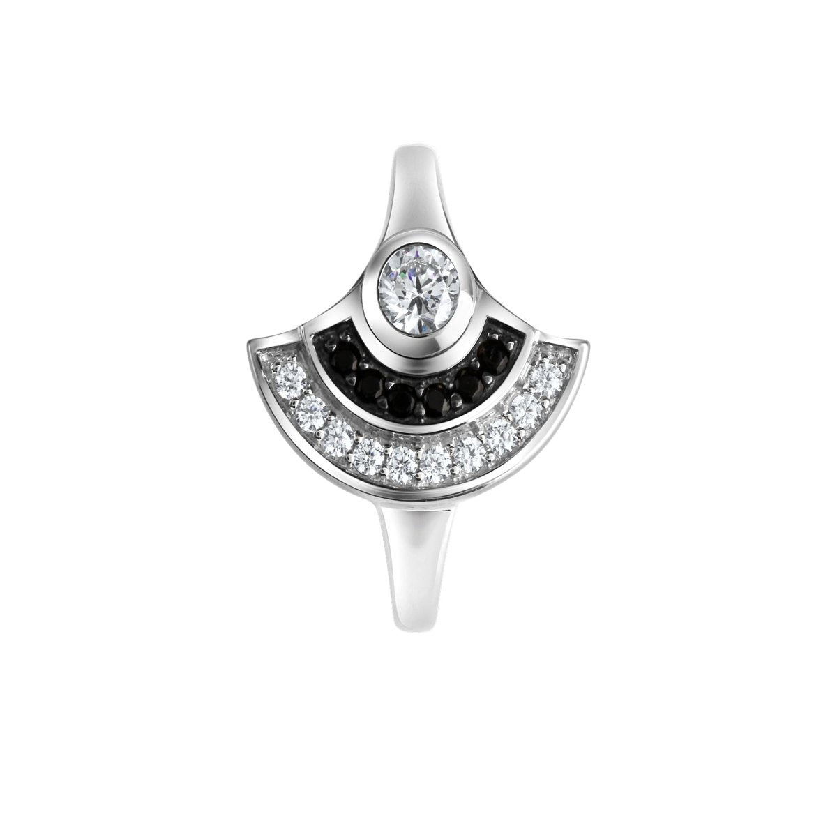 Ring 925 - Sterling Silber rhodiniert Zirkonia - Avrum