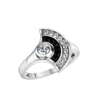Ring 925 - Sterling Silber rhodiniert Zirkonia - Avrum