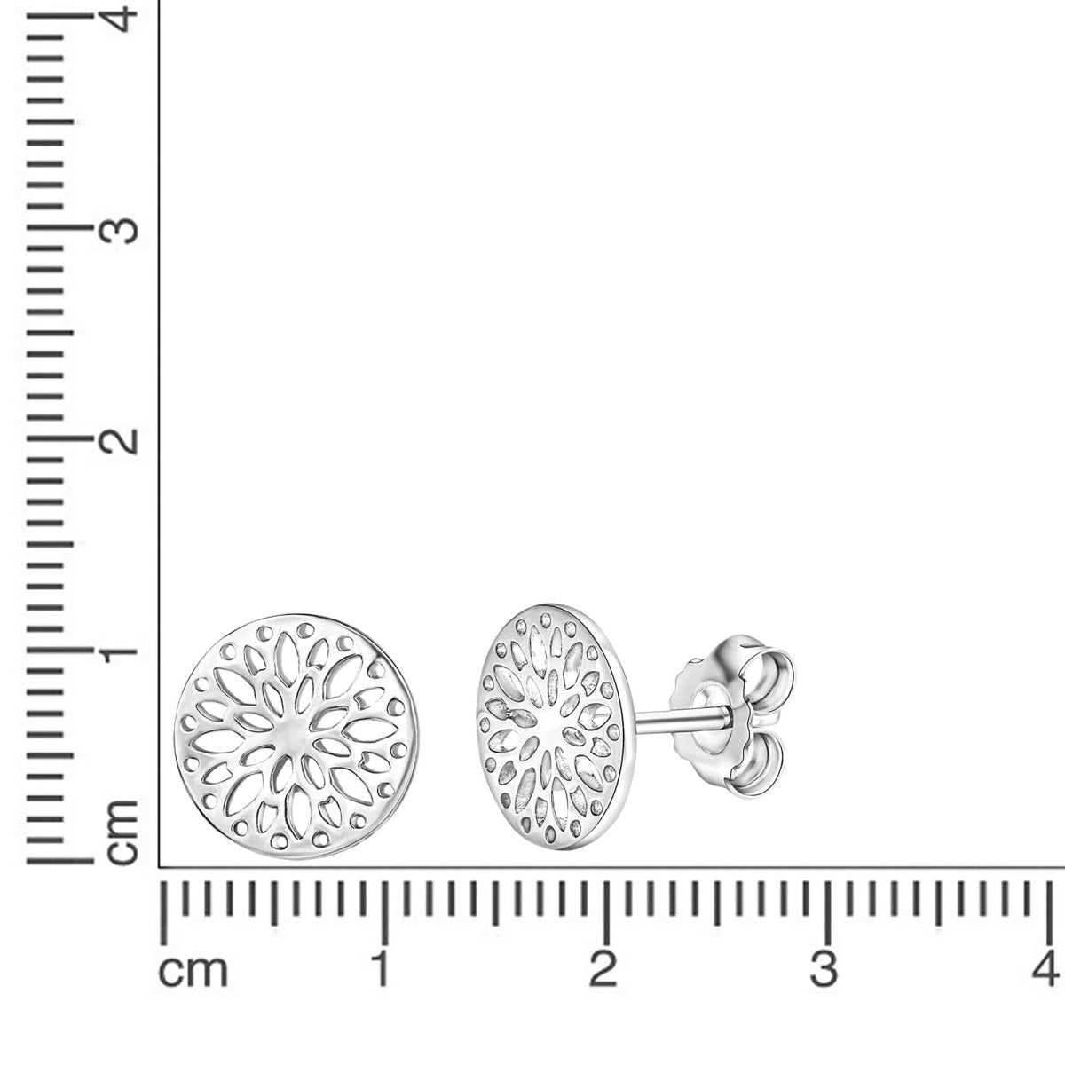 Ohrstecker 925 - Sterling Silber rhodiniert - Avrum