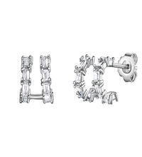 Ohrstecker 925 - Sterling Silber rhodiniert Zirkonia - Avrum