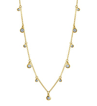 Collier 925 - Sterling Silber vergoldet Zirkonia - Avrum