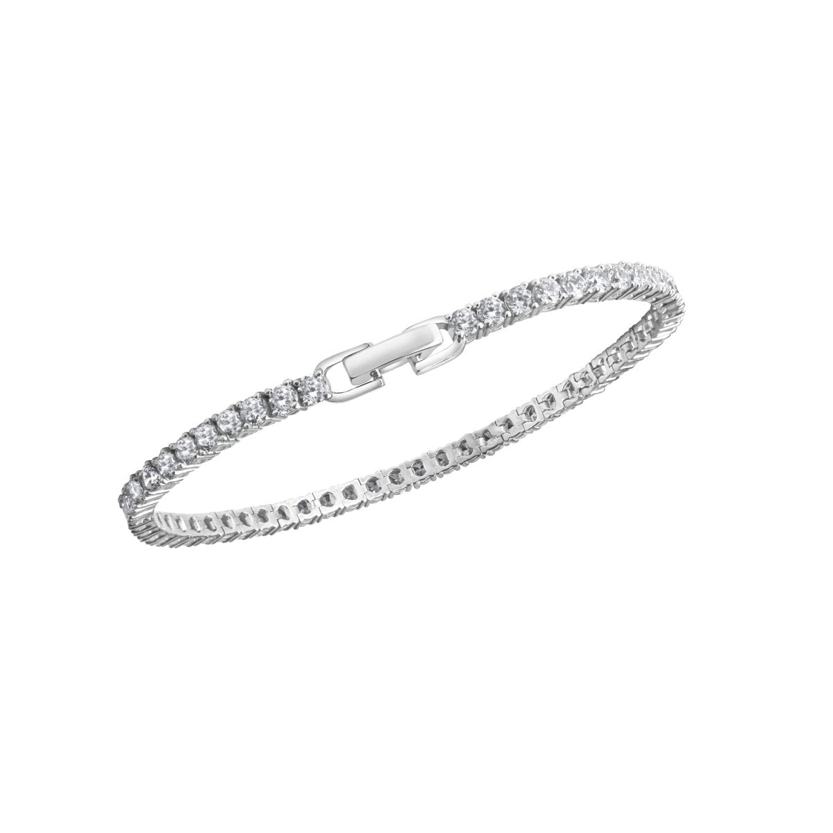 Armband 925 - Sterling Silber rhodiniert Zirkonia - Avrum
