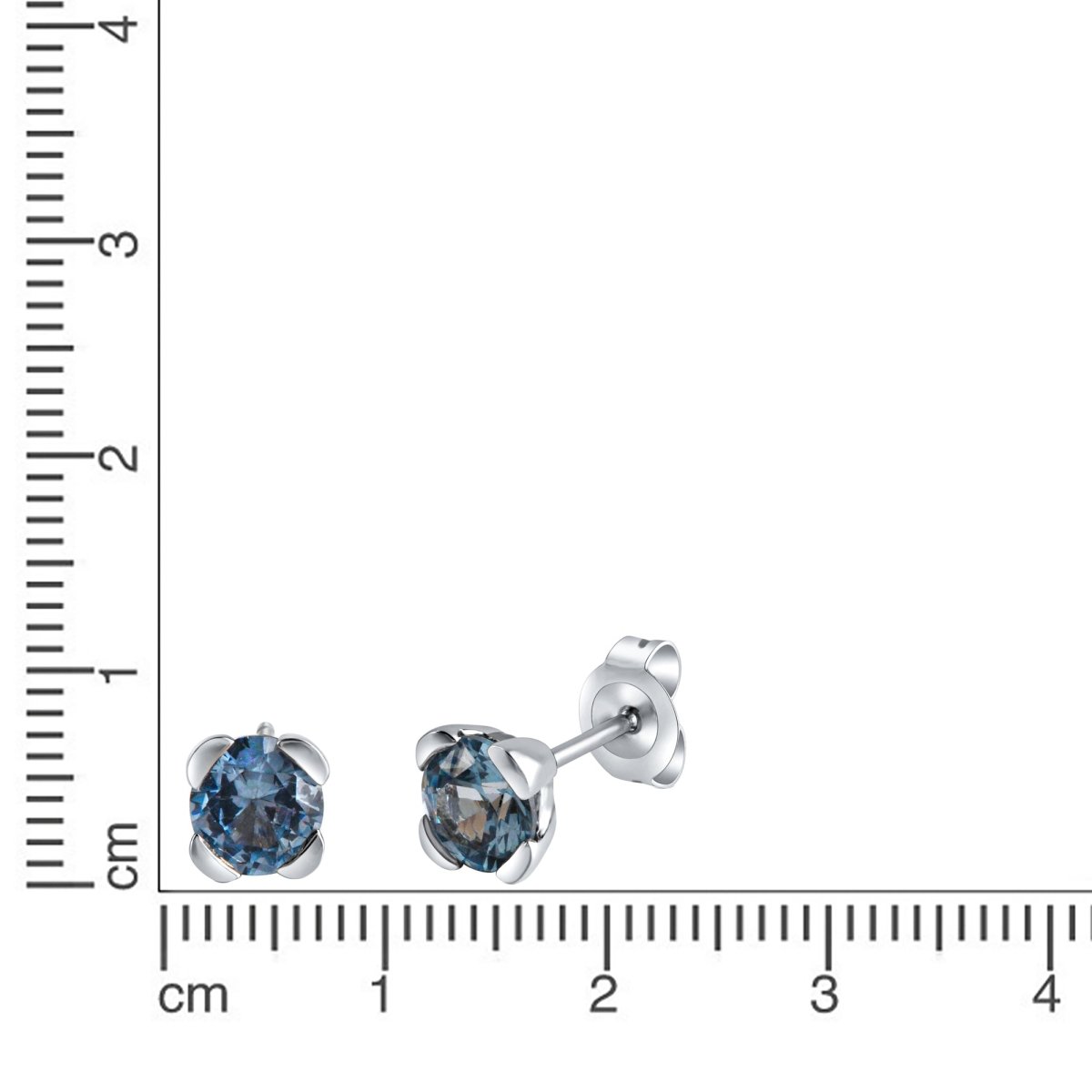 Ohrstecker 925 Sterling Silber rhodiniert - Avrum