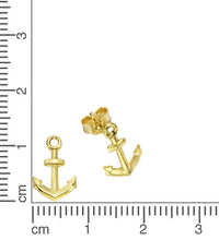 Ohrstecker 925 Silber rhodiniert Anker - Avrum