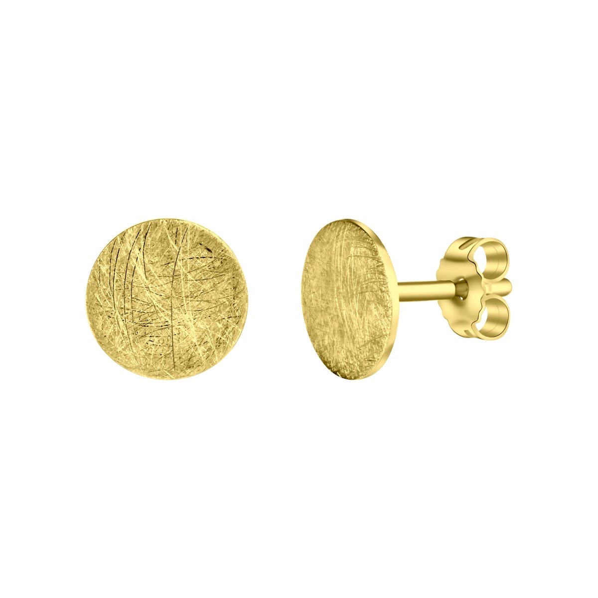 Ohrstecker 925 Silber rhodiniert eismatt - Avrum