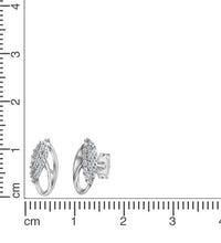 Ohrstecker 925 - Sterling Silber rhodiniert Zirkonia - Avrum