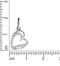Anhänger 925 - Sterling Silber rhodiniert Zirkonia - Avrum