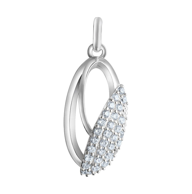 Anhänger 925 - Sterling Silber rhodiniert Zirkonia - Avrum