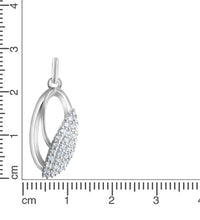 Anhänger 925 - Sterling Silber rhodiniert Zirkonia - Avrum