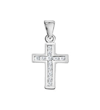 Anhänger 925 - Sterling Silber rhodiniert Zirkonia - Avrum