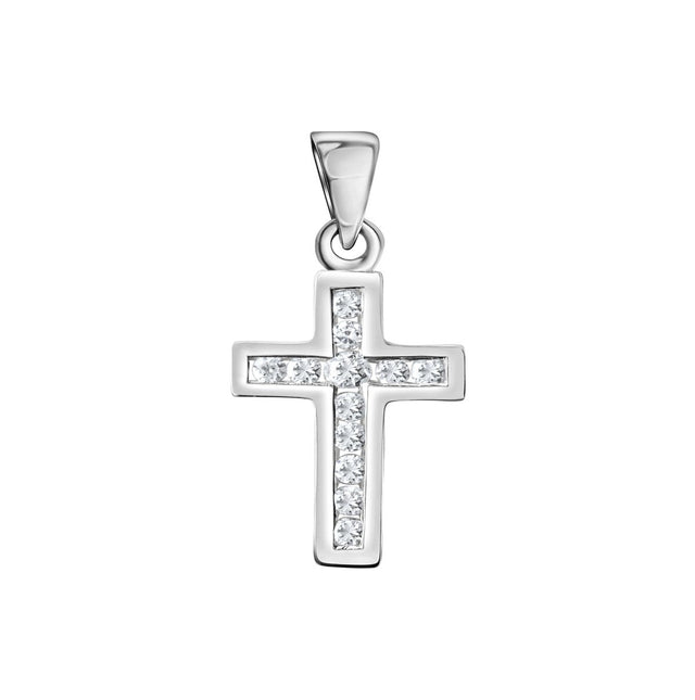 Anhänger 925 - Sterling Silber rhodiniert Zirkonia - Avrum