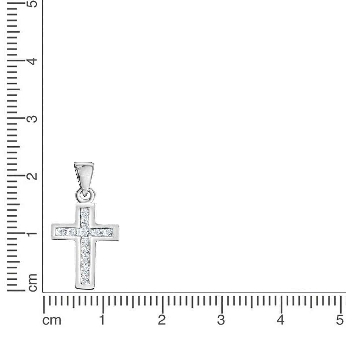 Anhänger 925 - Sterling Silber rhodiniert Zirkonia - Avrum
