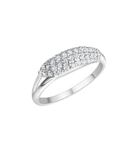 Ring 925 - Sterling Silber rhodiniert Zirkonia - Avrum