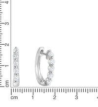 Ohrringe 925 Sterling Silber rhodiniert Zirkonia - Avrum