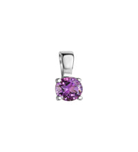 Anhänger 925 - Sterling Silber rhodiniert Amethyst - Avrum