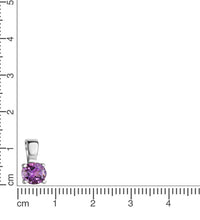 Anhänger 925 - Sterling Silber rhodiniert Amethyst - AvrumAnhänger