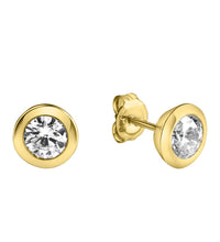Ohrstecker 925 Sterling Silber Zirkonia rund - Avrum