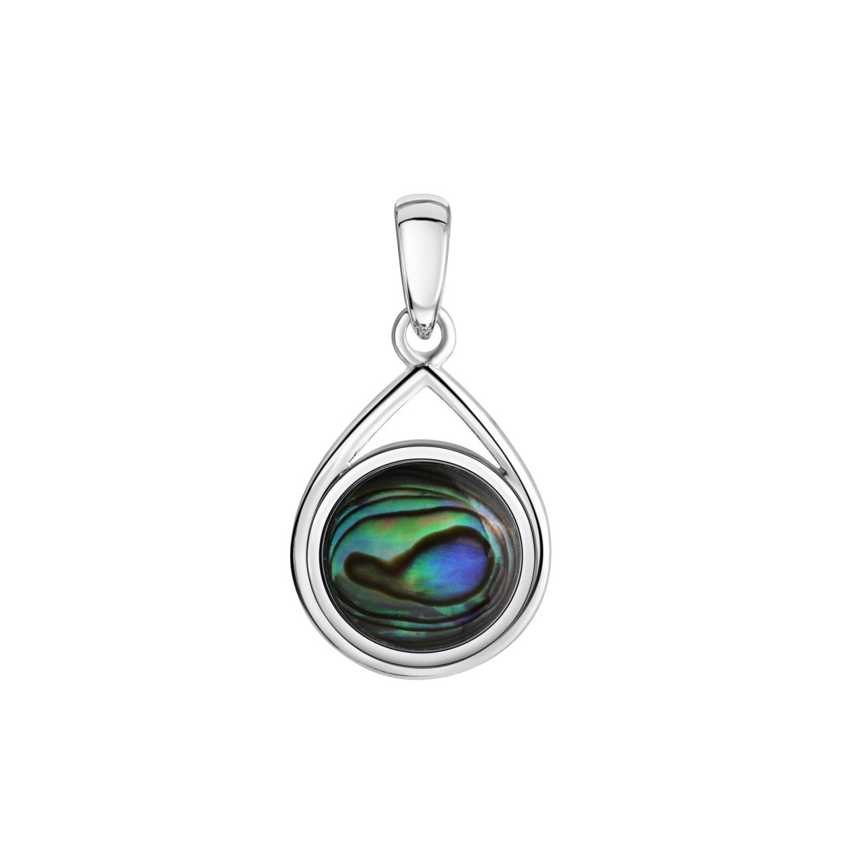 Anhänger 925 - Sterling Silber rhodiniert Abalone - Avrum