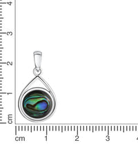 Anhänger 925 - Sterling Silber rhodiniert Abalone - Avrum