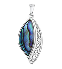 Anhänger 925 - Sterling Silber rhodiniert Abalone - Avrum